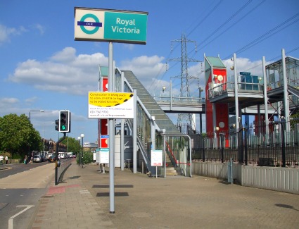 Royal Victoria Tube Station, London